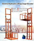 Heavy Duty Hydraulic Cargo Lift Built Hardcore For Shop Crews Loading Big Gear Solid Rust Resistant Steel with remote control.