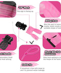 Two Pack Moldable Silicone Regulator Mouthpieces For Scuba Diving, Comfortable Bite Adjustable Fit, Zip Tie Included, Transparent Pink