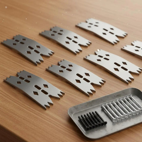 Snag This Heavy Duty Fastening Plate Clamp For Woodwork Jobs That Need Solid Hold Downs And Quick Adjustments On CNC Routers Or In The Carpentry Shop To Keep Your Projects Locked Tight Without Any Slip Uppers, displayed on a wooden surface.