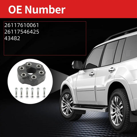Drive Shaft Coupler Flex Joint Bolt On Replacement For BMW Cars And SUVs Heavy Duty Vibration Dampening Link Compatible With Wide Range Of Models Like 135i 328i 335i 740i X3 X5 Z4, with bolts and OE numbers