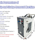 Heavy Duty Pneumatic Chip And Sludge Removal Machine For Cnc Workshops High Performance Cutting Fluid Filter, 220V, 10W, portable design.