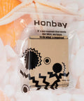 Front view of Honbay Quilting Guide Bar packaging in a clear bag; brown cardboard box with black graphics.