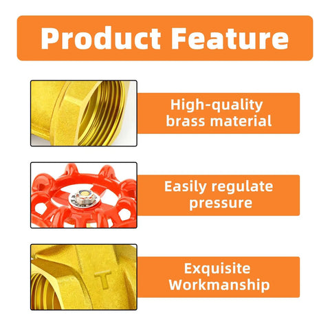 Three Quarters Inch Brass Gate Valve Heavy Duty One Piece With Female To Female Threads For Water And Gas Industrial Grade Inline