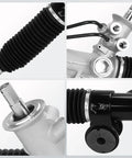 Close-up of components in 22-1000 Power Steering Rack And Pinion Plus Outer Tie Rods For Silverado 1500 And Sierra 1500 1999-2007