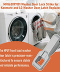 Washer Door Lock Strike 2 Pack For LG Washers Replacement Kit, Fix Door Not Locking, Water Leaks, And Door Wear, No Fuss Install, Durable Steel Construction front load washer door strike