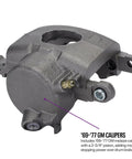 Close-up of '69-'77 GM caliper for 11 Inch Front Disc Brake Kit For 1947 1959 Chevy Half-Ton Pickup With Factory Spindles Fits 15 Inch Wheels