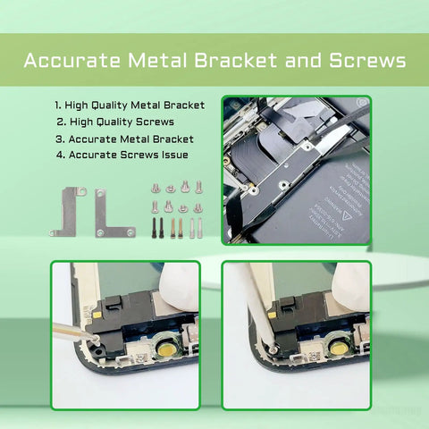 Complete Internal Screws Set And Metal Bracket Kit For IPhone X And IPhone 10 Repair Includes Small Bottom Screws And Precision Screwdriver Tools