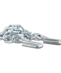48 Inch Trailer Safety Chain With Three Eighths Inch S Hooks, Grade 30 Chain, Two Thousand Pound Break Strength For Towing, Connects Trailer