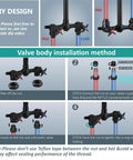 Valve body installation guide for Wall Mount Outdoor Shower Kit With Handheld Spray Rugged Brass And Stainless Steel Fixtures