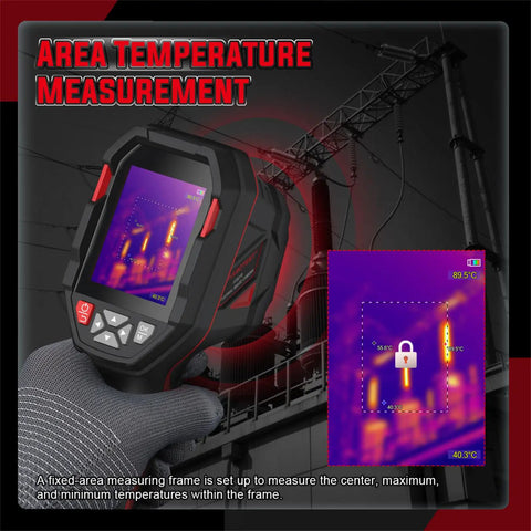 Pro Grade 240x240 Thermal Imaging Camera Handheld Infrared Scanner For HVAC Pros and Home Inspectors measuring area temperature
