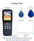 All In One Multi Frequency RFID Reader And Writer X100 For Boss Level Access Control with key fobs and card dimensions