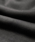 Close-up of black breathable polyester fabric from Heavyweight Fleece Hoodie For Men Full Zip Warm Lining Sweatshirt Jacket Thick Winter Hooded