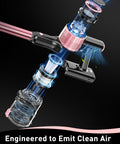 Internal view of Cordless Vacuum Cleaner 8 In 1 With Beastly 45KPa Suction, Lightweight And Easy To Use, filtration system detail