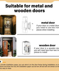 Installation guidance for Heavy Duty Electric Door Strike Lock For Door Access Control System with ANSI on metal and wooden doors