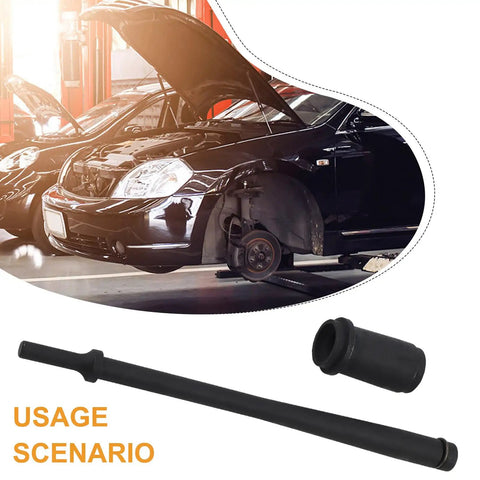 Three Eighth Inch Pin Bushing Removal Tool Kit with Eleven And A Half Inch Driver for brake systems in vehicle workshop.