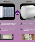 Comparison of Heavy Duty Bubble Cushion Wrap For Shipping Fragile Items With Large Inflatable Air Pillows And Hand Pump versus traditional bubble wrap.