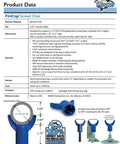 FinCap Concrete Screed Chair Stay In Place Slab Support For 1-1/2 Inch ID Pipe Non Corrosive Polymer Fits 1/2 Inch Or 5/8 Inch Rebar