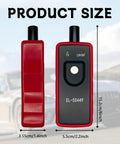 No Fuss Tpms Reset Tool For Universal Vehicle Tire Pressure Sensor Activation And OBD2 Programming Knock Out Warning Lights Fast Heavy Duty Design Compatible With Cars Trucks And Suvs showing product size, features, and dimensions.
