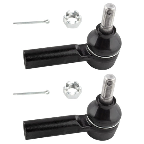 Set Of 8 Front Suspension Kit With Inner And Outer Tie Rods, Lower Ball Joints, And Sway Bar Links For Chevy Prizm 1998 1999 2000 2001 2002 And Geo Prizm 1996 1997 Replaces K9756 ES2382 EV303 K90124 black tie rod ends with cotter pins and castle nuts