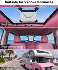 Built Tough Starlink Mini Suction Cup Mount For Car Windows Sunroof Tracks With Two Heavy Duty Holders locks securely on roof sunroof.
