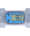 Industrial 2In Turbine Flow Meter With Digital End Turbine Meter For Liquid Fuel Water Gas Oil, Electronic Flowmeter, display