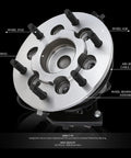Front Right Wheel Bearing Hub Assembly With Abs Sensor Fits Chevy Colorado 2004 2012 And GMC Canyon 2004 2012 And I Series 2006 2007 2008 Rwd Replacement OEM WHA 0248 showing labeled parts