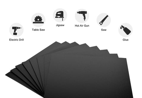 Pack Of 2 18 By 24 Inch ABS Plastic Sheets 0.060 Inch Thick Thermoformable Moldable Board For Diy Crafts And Robotics Competitions