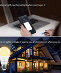 Smart LED Light Bulbs That Play Nice With Alexa And Google Home, 60W Equivalent, Dimmable Via App, Warm White, A19 E26, WiFi