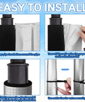 Installation of 12 Pack Self Adhesive Pipe Insulation Foam Tubes With Aluminum Foil Joint Tape And Zip Ties For Spigot And Sprinkler Lines 1.3 Ft Long 0.8 Inch Diameter