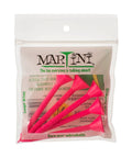 Durable Plastic Golf Tees Three And A Quarter Inch Pink 5 Pack Reusable Virtually Unbreakable For Longer Straighter Drives