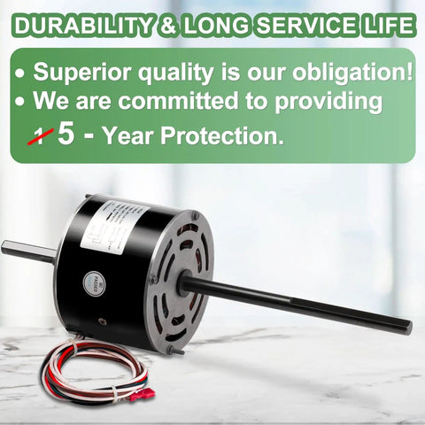 Direct Replacement RV Air Conditioner Motor With Capacitor For Coleman Mach RV AC Replaces Fasco D1092 One Third HP 115V