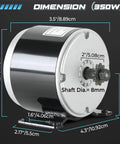 24V 350W Brushed Permanent Magnet Electric Motor For E Scooters And E Bikes Compact 2800 RPM Drive System Motor For Upgrades Bike Conversions And Small Wind Turbine Projects, 3.5in motor