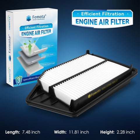 Engine Air Filter Pre Oiled For Acura TLX 2.4L L4 And Honda Accord 2.4L L4 2013-2017 2015-2020 with packaging
