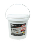 Nine Sixteenth Inch Romex Metal Staples 5000 Count Bucket For NM And UF Cable with handle and label in front view