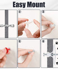Drywall Anchor Kit 25 Pieces Plastic Self Drilling Expansion Anchors With Screws And Red Key for installation steps illustration
