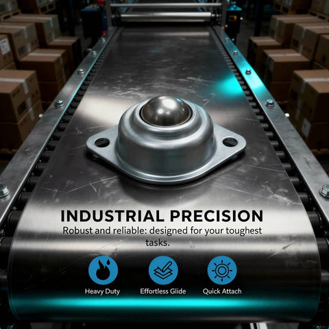 20 Pcs Carbon Steel Ball Transfer Units Set Screw Mounted Roller Ball Bearings for conveyor systems on industrial belt
