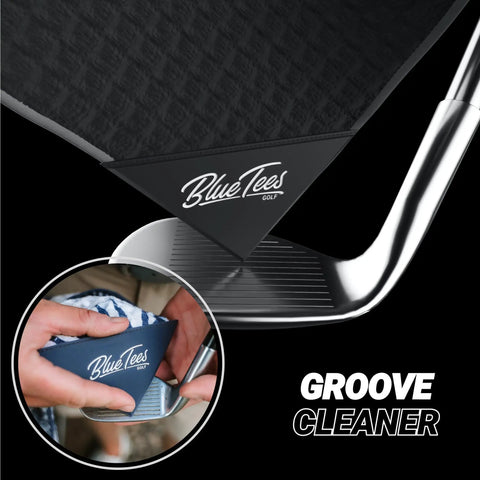 Premium Magnetic Golf Towel With Brush Groove Cleaner And Clip Microfiber Waffle Towel For Your Golf Bag On The Course