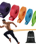 Five Pack Pull Up Bands Set Heavy Duty Resistance Bands For Men And Women CrossFit Fitness Mobility Training Ideal For Home Gym Workouts Set Of 5 Ranging From 15 To 125 Lb with carry bag