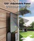 Solar Charger For Ring Video Doorbell 3 3 Plus 4 And Battery Doorbell Plus Waterproof Solar Panel with adjustable 120° mount outdoors