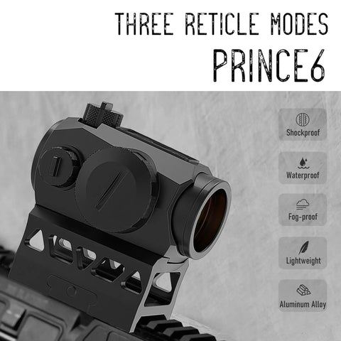 Compact 1x20mm Optical Targeting Dot With Auto On Motion Sensor, 11 Level Brightness, Low Profile Riser Mount, IPX7 Waterproof, Fits 20mm Picatinny Rails, Field Ready For Airsoft And Paintball Training Sessions on 20mm rail, aluminum alloy