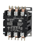 Front view of Beefed Up 50 Amp 3 Pole 120V Contactor with Class F Insulated Coil for HVAC UL 508 UL 60947-4-1 compliant device