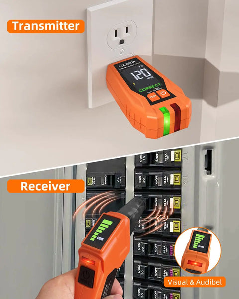 One Stop Electrical Tester Kit With Circuit Breaker Finder GFCI Outlet Tester And Digital LCD Display 90 To 135V Tracer Tool