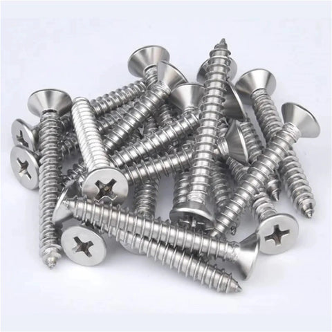 All Purpose Drywall Anchors And Screws Kit, 50 Sets Self-Tapping Wall Plugs And Screws, No-Prep Install, Self-Drilling, Yellow Zinc Plated Carbon Steel, Rust Resistant DIY Friendly Mounting Set For Cabinets, Shelves, TVs, And Decor, silver screws