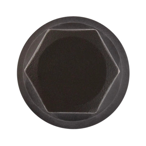 Top view of hex socket from Impact Hex Driver Set 13-Piece 3/8 Inch Drive SAE And Metric in chrome molybdenum.