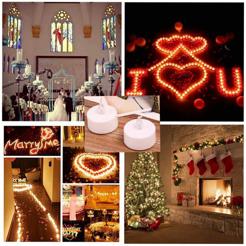 Battery Operated LED Tea Light Candles 24 Pack Flameless Flickering Warm White for Seasonal Decor and Holiday Parties Cozy Vibe