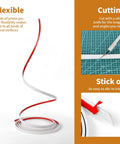Peel And Stick White Molding Trim For Walls And Borders Flexible Self Adhesive Edging For Window Frames And Backsplash Tiles 30 Ft Roll