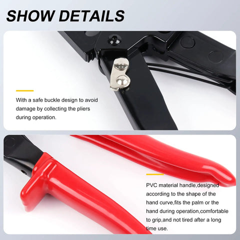 Heavy Duty Cable Cutter And Ratchet Wire Cutter For Aluminum And Multi Core Cables Up To 240 Square Millimeters Easy Quick Release Lever Pro Grade Tool For Safe Clean Cuts