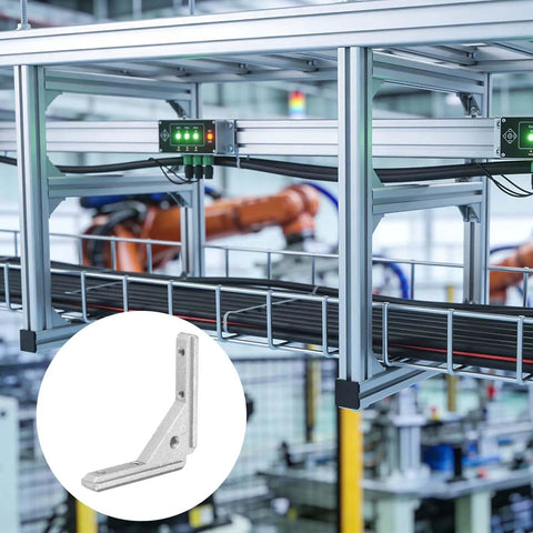 L Shape Corner Bracket Set For T Slot Inside Joints Built Tough From Aluminum Alloy For 2020 Series Extrusion Profiles