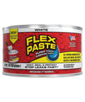 Heavy Duty Rubberized Waterproof Sealant Paste In Bright White Half Quart Tub for sink leaks with super thick rubber texture.
