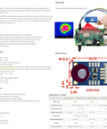 MLX90640 IR Array Thermal Imaging Camera With 32 By 24 Pixel Sensor, 110 Degree Field Of View, I2C Interface, diagram and usage guide